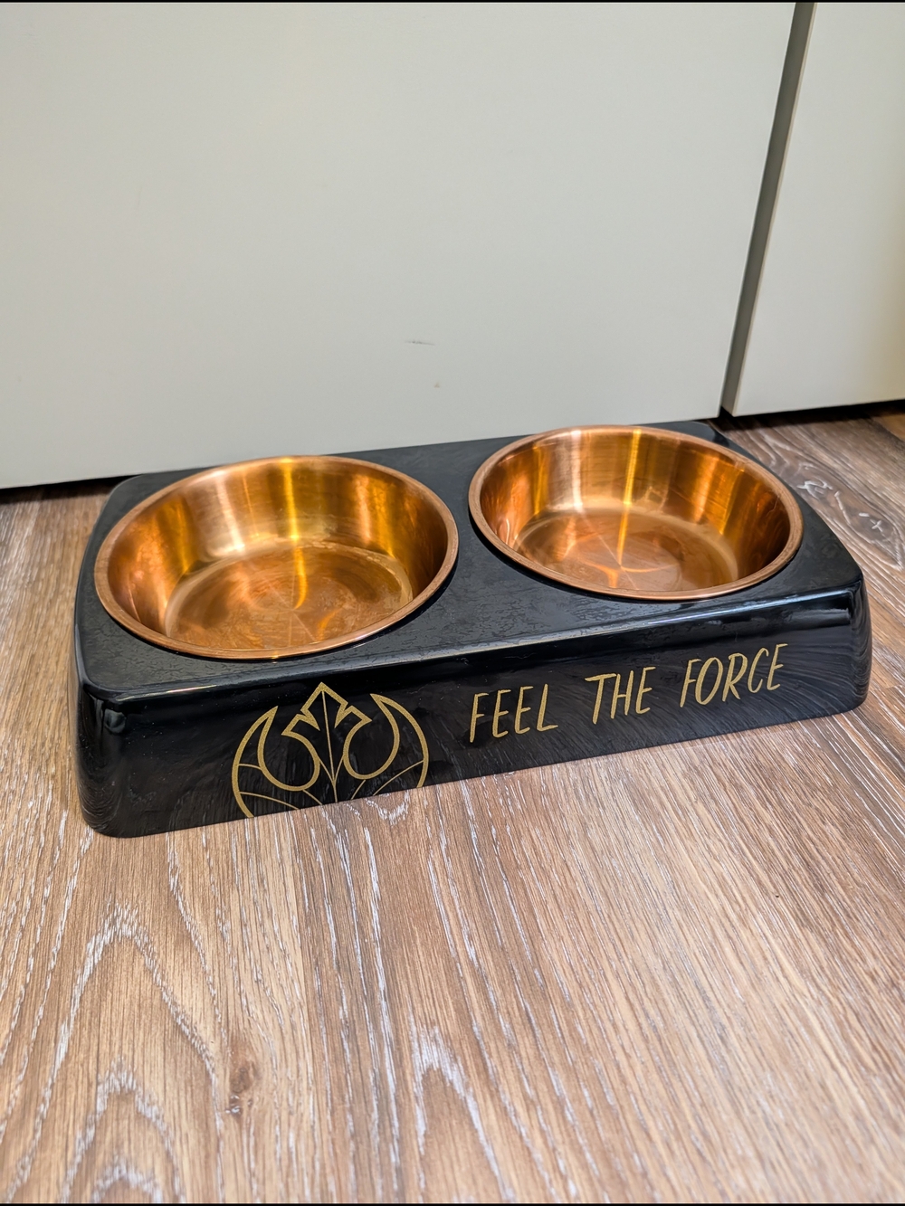 STAR WARS Melamine Stainless Steel Double Dog & Cat Bowl, 3 Cup Bowls